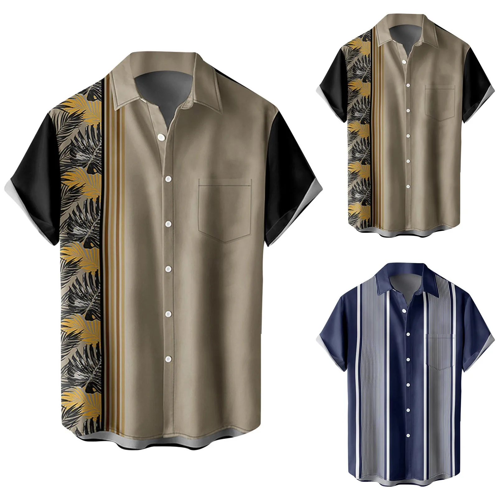 Long Sleeve Lightweight Shirt Men Mens Fashion And Leisure 3D Digital Printing Buckle Lapel Short Sleeve Shirt Top
Long Sleeve Lightweight Shirt Men Mens Fashion And Leisure 3D Digital Printing Buckle Lapel Short Sleeve Shirt Top