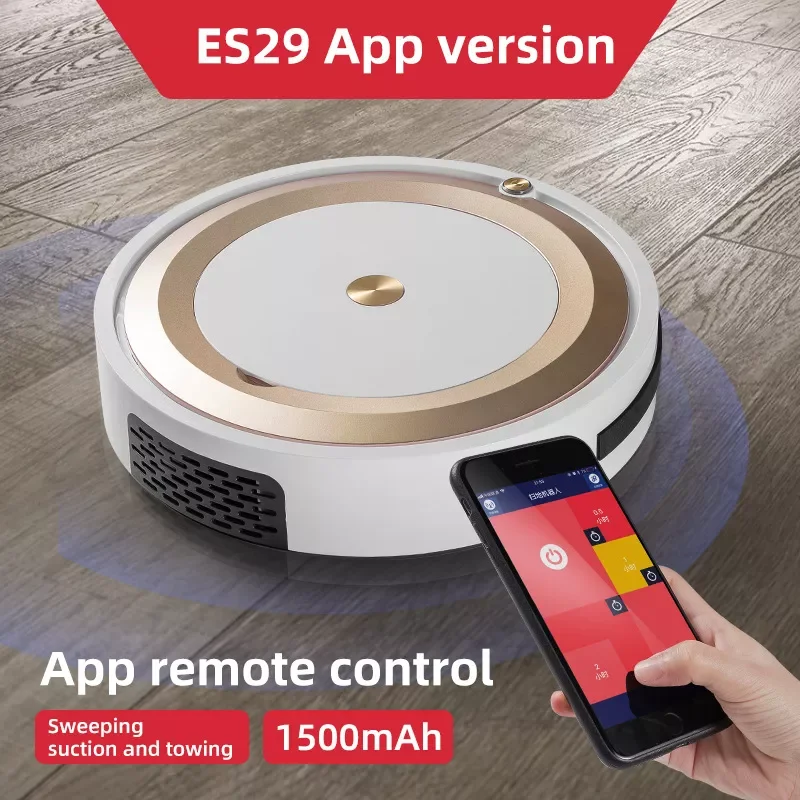 Robotic Vacuum Cleaner Smart APP Timing Multiple Cleaning Modes Sweeping Robot Pet Hair Dry and Wet Sweeping Robot
Robotic Vacuum Cleaner Smart APP Timing Multiple Cleaning Modes Sweeping Robot Pet Hair Dry and Wet Sweeping Robot