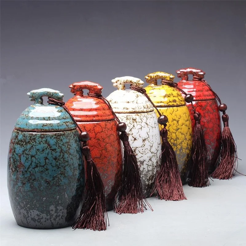 Double leopard head tea jar caddy storage tank ceramic sealed cans tea pot food cans puer oolong onsale~
Double leopard head tea jar caddy storage tank ceramic sealed cans tea pot food cans puer oolong onsale~