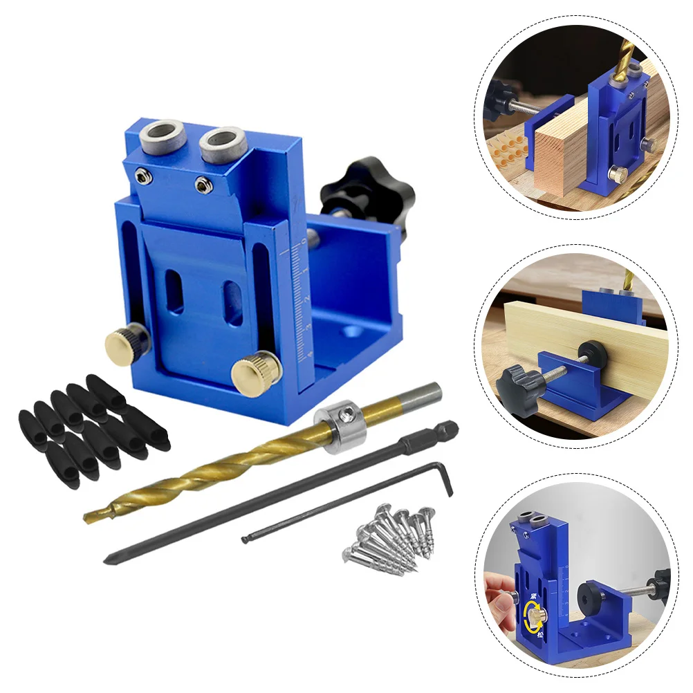 Pocket Woodworking Jigs Angle Drill Guide Dowel Kit Pocket Screw Power Tool Accessory Jigs Power Tool Combo Kits
Pocket Woodworking Jigs Angle Drill Guide Dowel Kit Pocket Screw Power Tool Accessory Jigs Power Tool Combo Kits