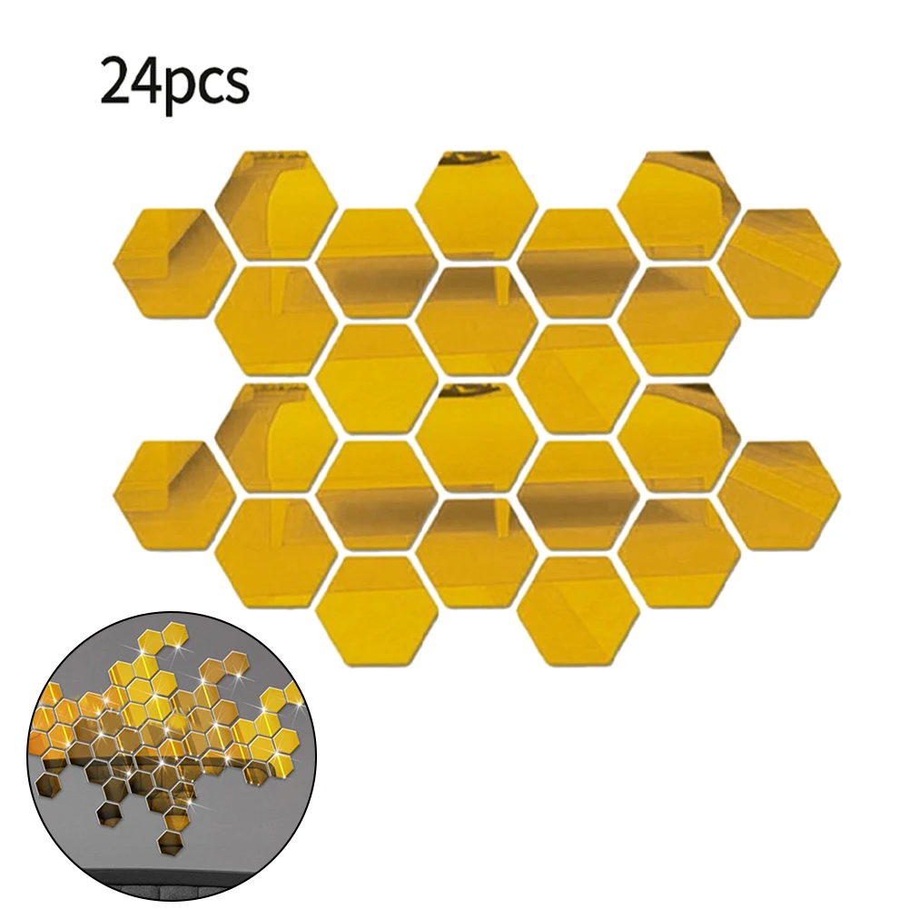 24Pcs 3D Mirror Wall Stickers Hexagon Shape DIY Wall Decor Sticker Self Adhesive Stickers Home Decoration Art Mirror Ornaments
24Pcs 3D Mirror Wall Stickers Hexagon Shape DIY Wall Decor Sticker Self Adhesive Stickers Home Decoration Art Mirror Ornaments