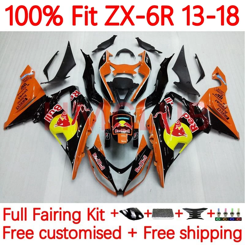 Injection For KAWASAKI NINJA ZX-6R ZX636 ZX 6R 636 ZX6R 2013 2014 2015 2016 2017 2018 orange blk ZX-636 13 18 Fairing 62No.68
Injection For KAWASAKI NINJA ZX-6R ZX636 ZX 6R 636 ZX6R 2013 2014 2015 2016 2017 2018 orange blk ZX-636 13 18 Fairing 62No.68