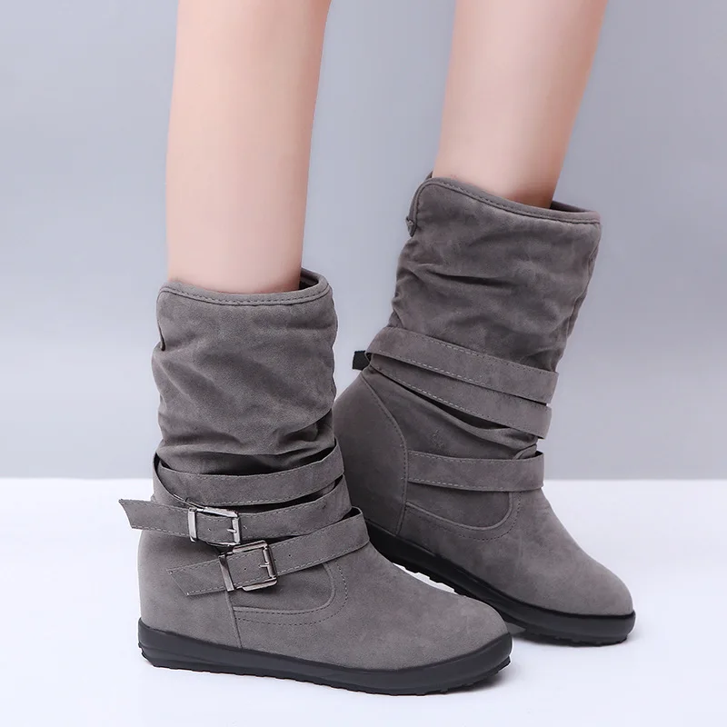 Thick Sole Snow Boots Women Fall Fashion Belt Buckle Black Non-Slip Flat Ankle Botas Mujer Cowboy for
Thick Sole Snow Boots Women Fall Fashion Belt Buckle Black Non-Slip Flat Ankle Botas Mujer Cowboy for