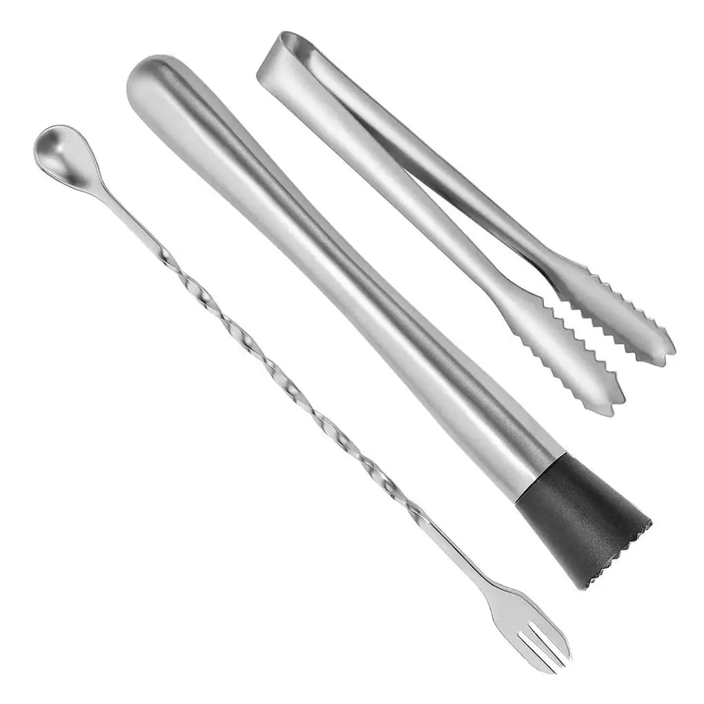 Stainless Steel Bar Barware Cocktail Muddler Mixing Drink Fruit Spoon Set For Making Mojito Strawberry Basil Mojitos
Stainless Steel Bar Barware Cocktail Muddler Mixing Drink Fruit Spoon Set For Making Mojito Strawberry Basil Mojitos