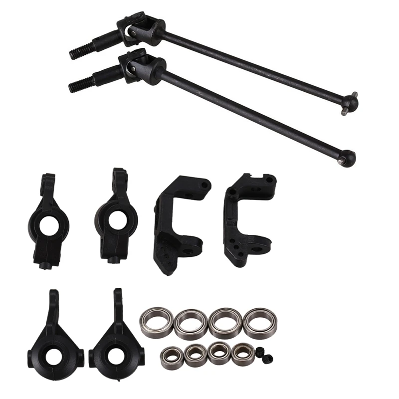 2 Set RC Car Parts: 1 Set Black Iron 106015 Upgrade Drive Shaft & 1 Set Steering Front Rear Hub Carrier(L/R) Bearings
2 Set RC Car Parts: 1 Set Black Iron 106015 Upgrade Drive Shaft & 1 Set Steering Front Rear Hub Carrier(L/R) Bearings
