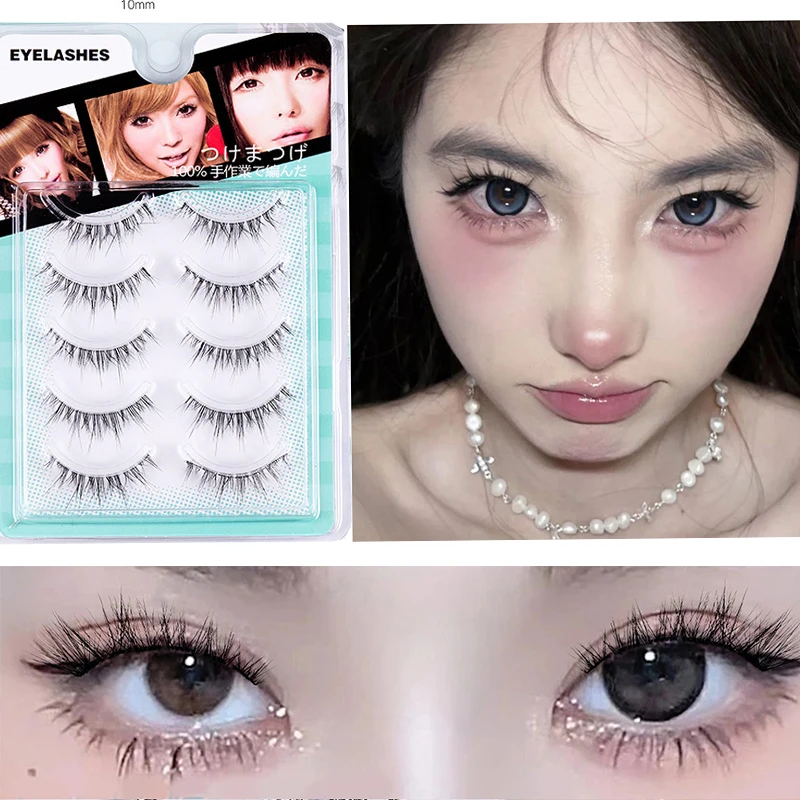 NEW L-shape Curl Fluffy Manga Lashes Extension 3D Wispy Transparent Band False Eyelashes Korean Cosplay Makeup Maquillaje
NEW L-shape Curl Fluffy Manga Lashes Extension 3D Wispy Transparent Band False Eyelashes Korean Cosplay Makeup Maquillaje