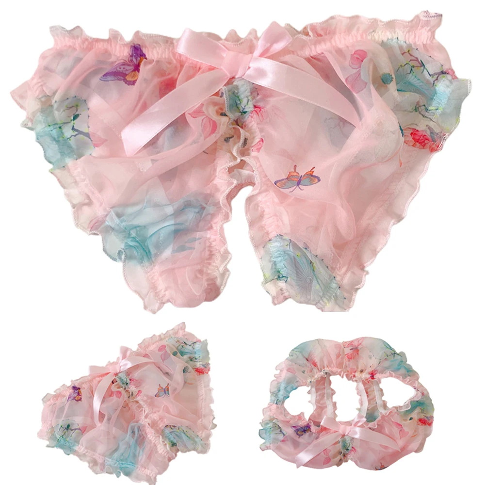 Sissy Panties Men Antique Open Crotch Panties Sexy Slightly Transparent Boy Sissy Mid-Waist Pink Underwear Briefs Gays Clothes
Sissy Panties Men Antique Open Crotch Panties Sexy Slightly Transparent Boy Sissy Mid-Waist Pink Underwear Briefs Gays Clothes