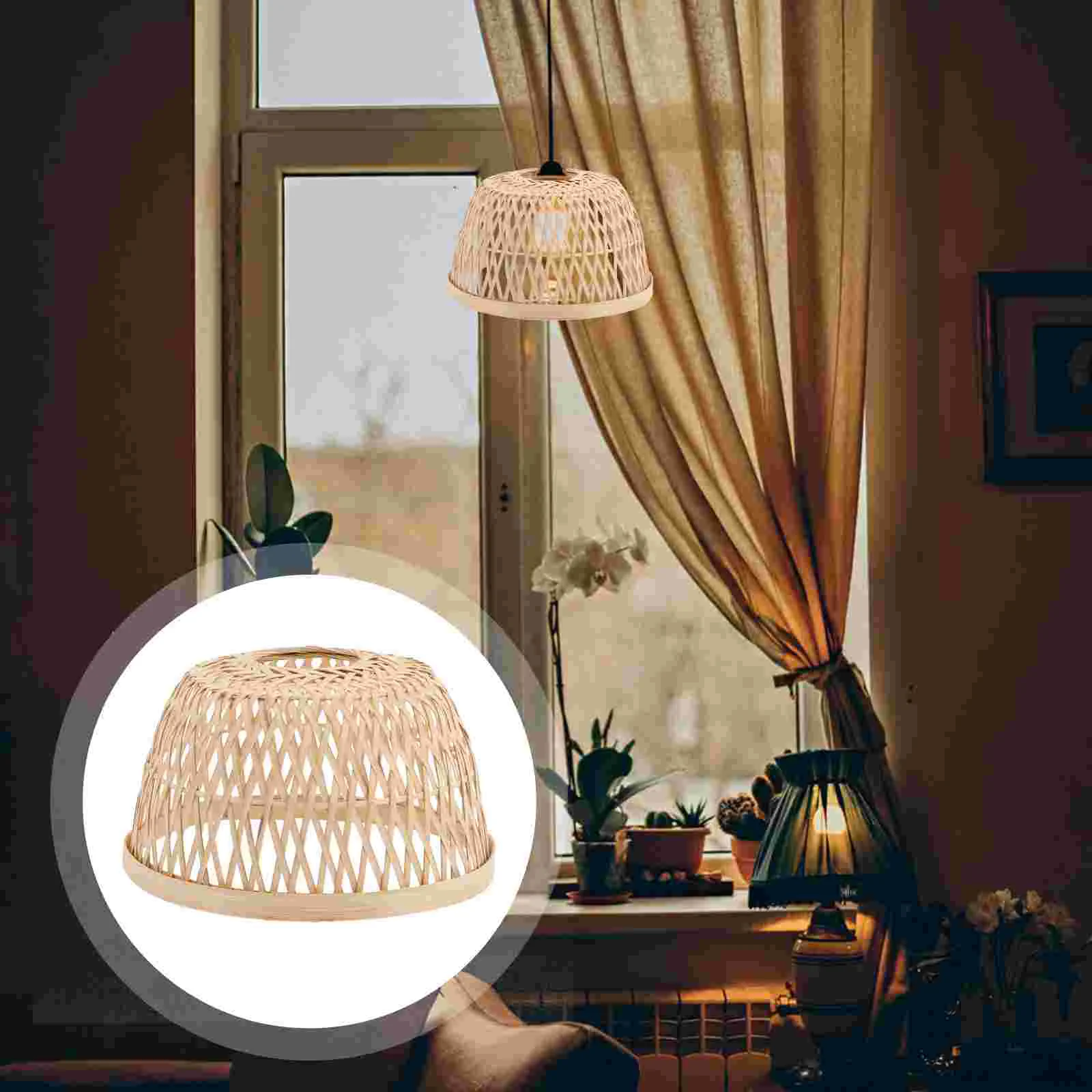 Ceiling Lamp Shade Hanging Cover Bamboo Woven Lampshade Rustic Style Light Pendant
Ceiling Lamp Shade Hanging Cover Bamboo Woven Lampshade Rustic Style Light Pendant