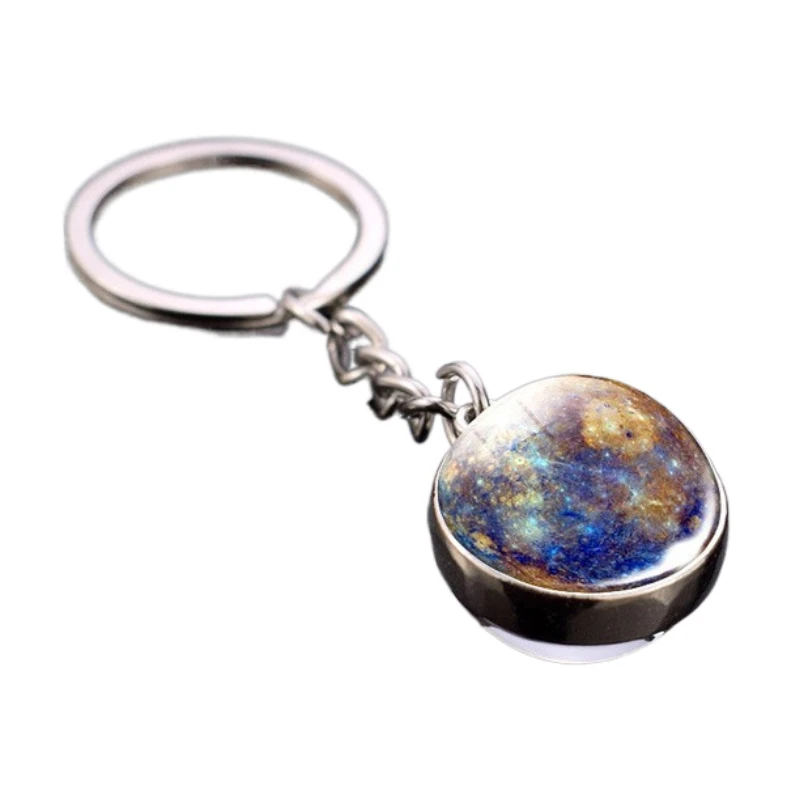 Universe planet keychain solar system metal pendant galaxy nebula earth double-sided glass ball keychain
Universe planet keychain solar system metal pendant galaxy nebula earth double-sided glass ball keychain