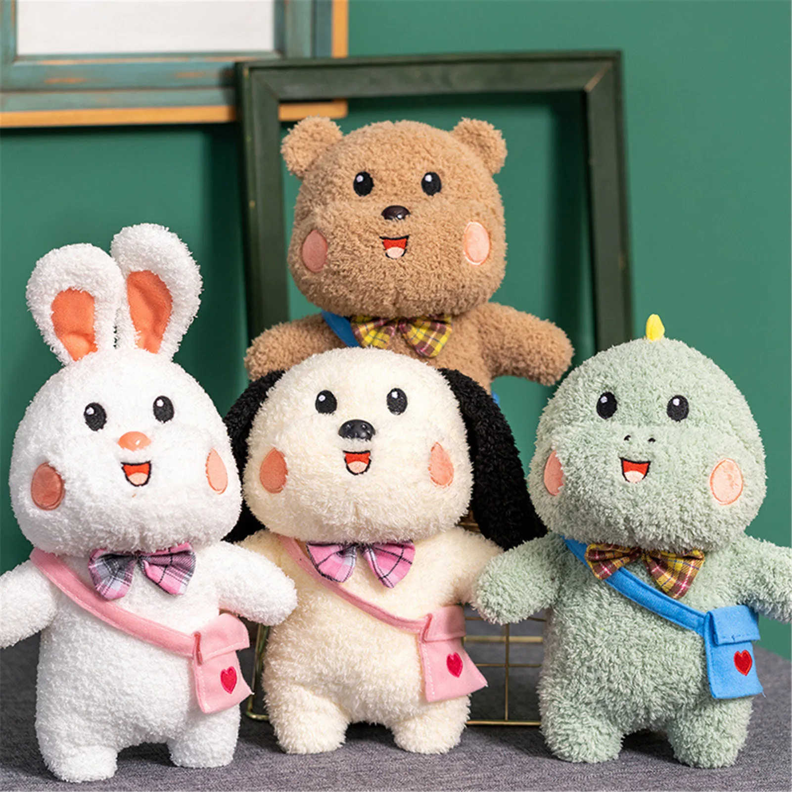 Cartoon Animal Baby Plush Doll Cute Stuffed Animal Cuddly Doll Dinosaur Bunny Bear Dog Dolls With Schoolbag Gift For Kids Babies
Cartoon Animal Baby Plush Doll Cute Stuffed Animal Cuddly Doll Dinosaur Bunny Bear Dog Dolls With Schoolbag Gift For Kids Babies