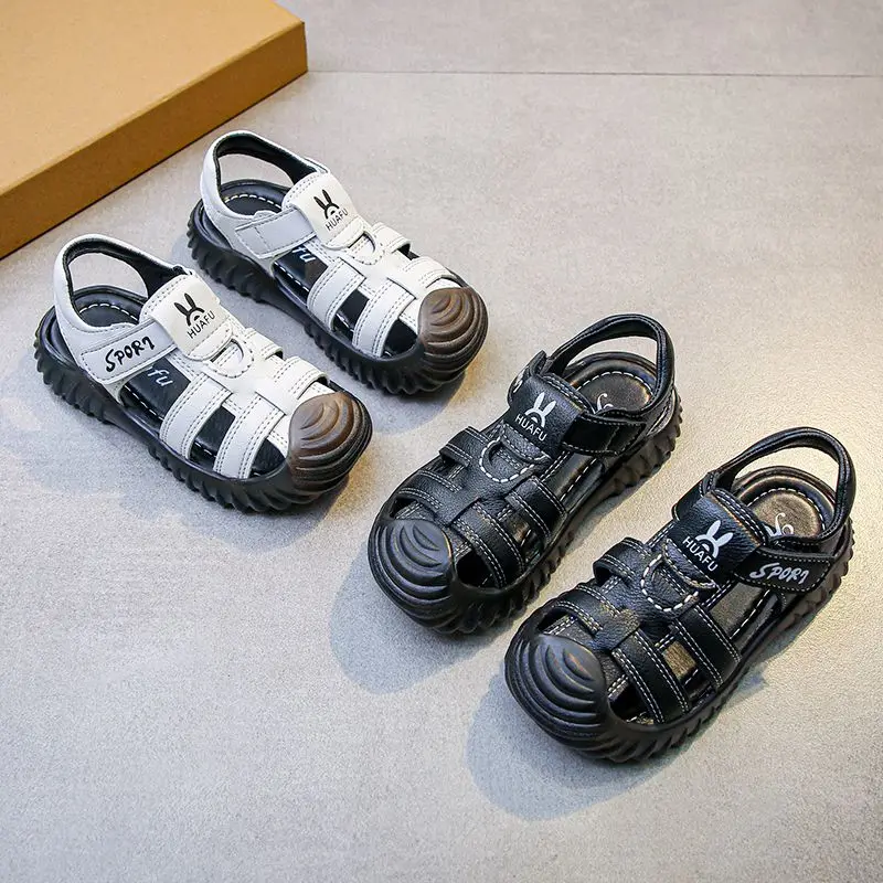 Summer Toddler Boys Sport Sandals Children Closed Toe Leather Shoes Kids Baby Black Anti-Slippery Beach Shoes 3-6 Years Old Flat 
Summer Toddler Boys Sport Sandals Children Closed Toe Leather Shoes Kids Baby Black Anti-Slippery Beach Shoes 3-6 Years Old Flat