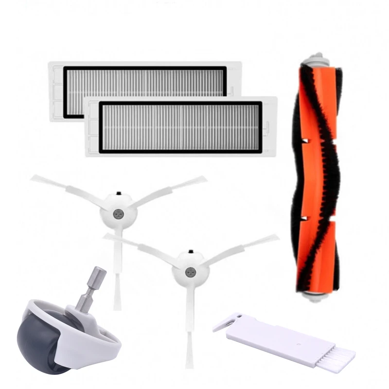 1 основная щетка, 2 шт., колесо фильтра, 1 пара боковых щеток для робота Xiaomi, сменная боковая щетка, очиститель
1 основная щетка, 2 шт., колесо фильтра, 1 пара боковых щеток для робота Xiaomi, сменная боковая щетка, очиститель