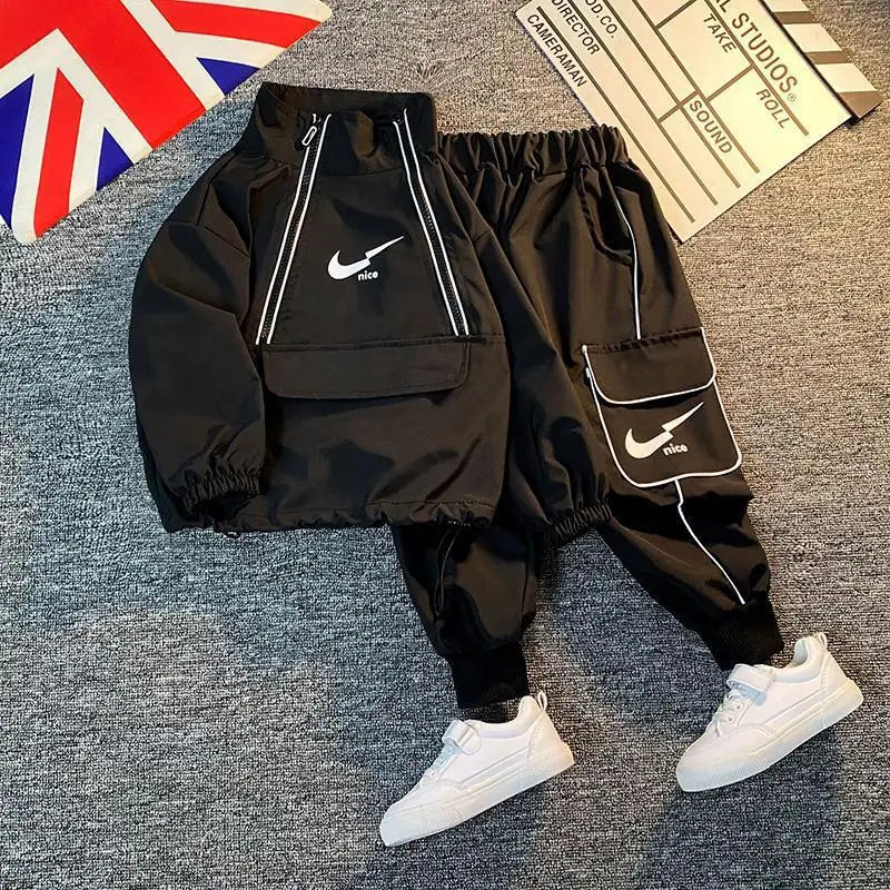 Brand Boys Girls Sports Jackets Trousers Sets Kids Clothes Autumn Baby Boy Casual Sweatshirts Pullovers + Pants 2pcs Suits Sets
Brand Boys Girls Sports Jackets Trousers Sets Kids Clothes Autumn Baby Boy Casual Sweatshirts Pullovers + Pants 2pcs Suits Sets