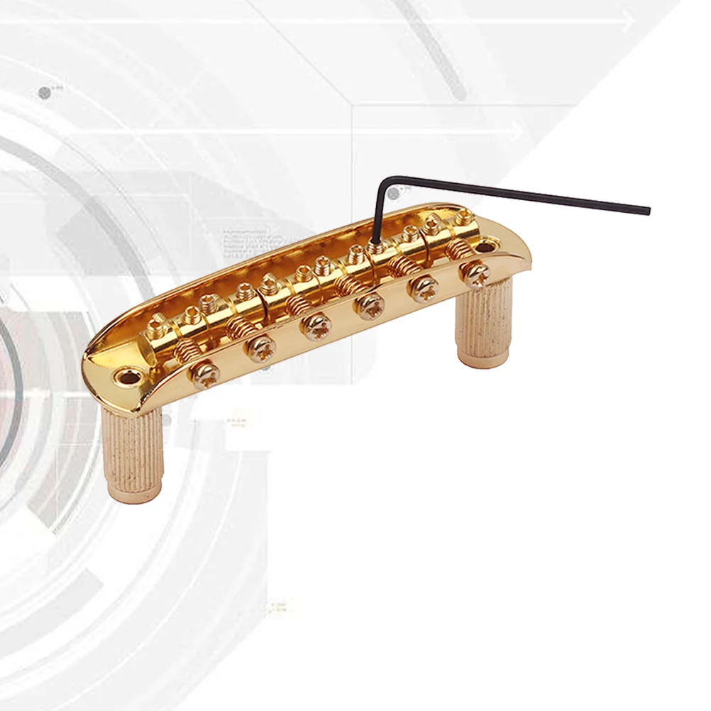 GA414A Metal Guitar Parts Saddle Bridge for Electric Guitar Instrument Accessories (Golden)
GA414A Metal Guitar Parts Saddle Bridge for Electric Guitar Instrument Accessories (Golden)