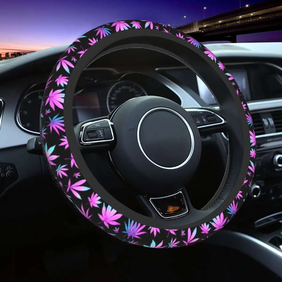 Maple Leaves Car Steering Wheel Cover 37-38 Non-slip Weed Leaf Colorful Car-styling Car Accessories
Maple Leaves Car Steering Wheel Cover 37-38 Non-slip Weed Leaf Colorful Car-styling Car Accessories