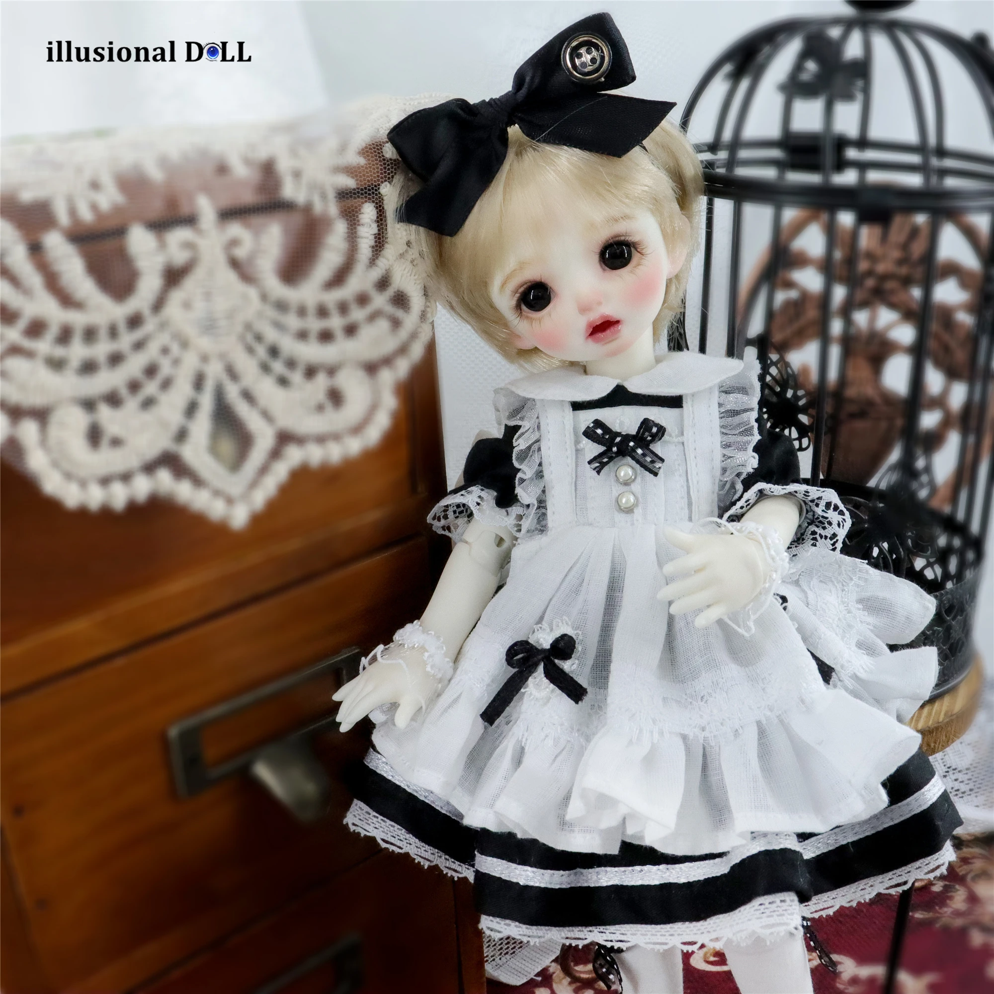 Doll Dress Cloth for 1/3 1/4 1/6 BJD Doll Maid Lolita dress for 3 4 6 point doll Toy accessories
Doll Dress Cloth for 1/3 1/4 1/6 BJD Doll Maid Lolita dress for 3 4 6 point doll Toy accessories