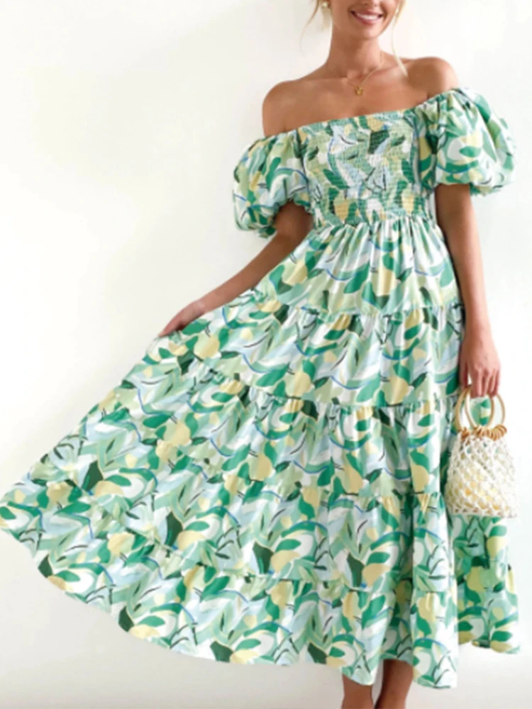 2023 Summer Women Dresses New Floral Dew Shoulder Bohemia Long Dresses Chic Elegant Woman Dress Resort Beach Sexy Dress Robe
2023 Summer Women Dresses New Floral Dew Shoulder Bohemia Long Dresses Chic Elegant Woman Dress Resort Beach Sexy Dress Robe