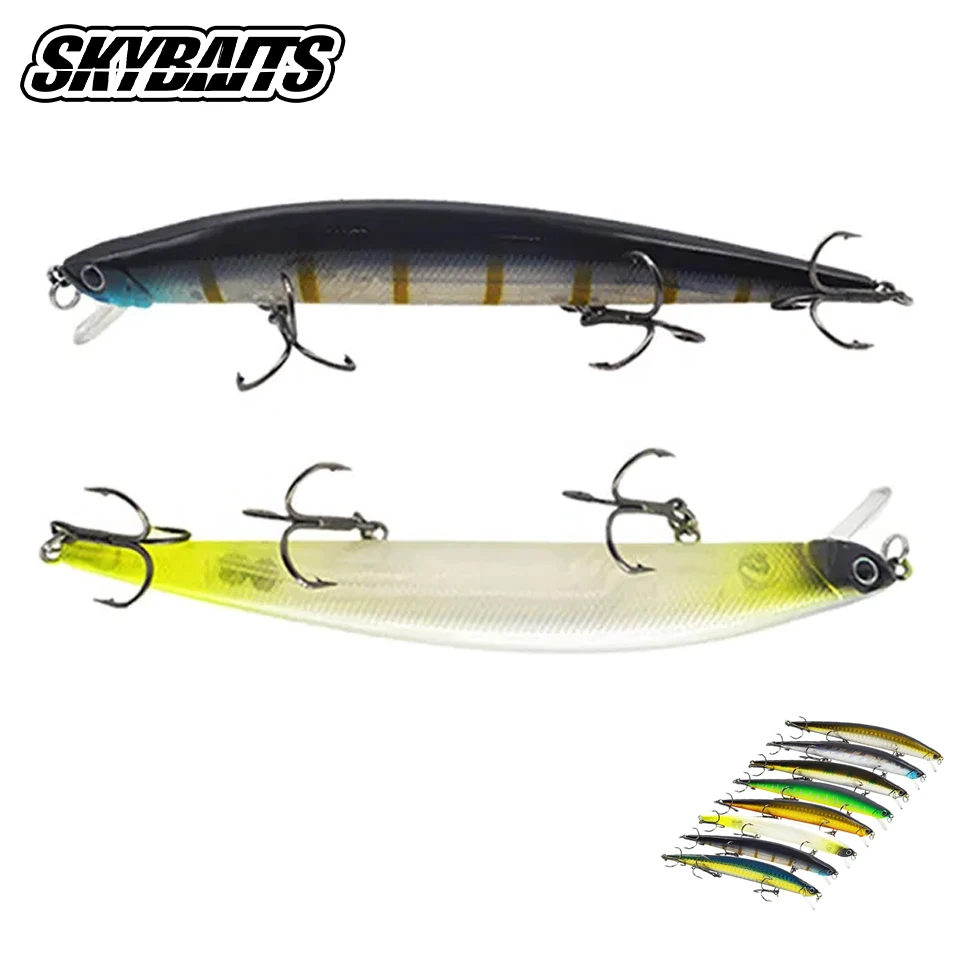 Long Minnow Fishing Lure 3D Eyes Artificial Bait 12cm 13g Floating Hard Wobbler Crankbait Trout Pike Carp Fishing Stream Ocean
Long Minnow Fishing Lure 3D Eyes Artificial Bait 12cm 13g Floating Hard Wobbler Crankbait Trout Pike Carp Fishing Stream Ocean