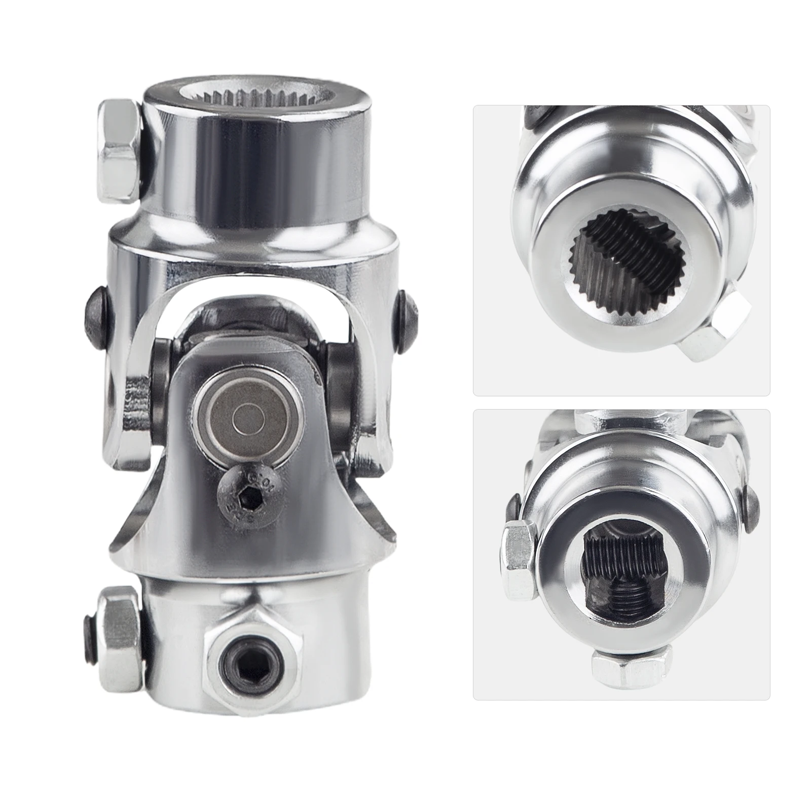 Nickel Plating Single Steering Shaft 3/4"-30 Spline to 3/4" DD Universal U Joint Total Length 83mm For Ford VW Car Accessories
Nickel Plating Single Steering Shaft 3/4"-30 Spline to 3/4" DD Universal U Joint Total Length 83mm For Ford VW Car Accessories