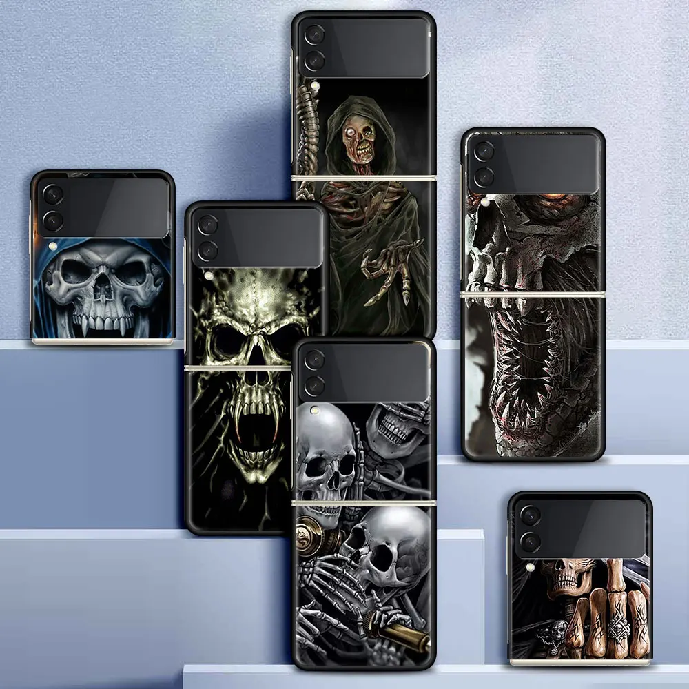 Grim Reaper Skull Skeleton Funda Case For Samsung Galaxy Z Flip 3 5G Luxury Z Flip3 Black PC Hard Shockproof Back Phone Coque
Grim Reaper Skull Skeleton Funda Case For Samsung Galaxy Z Flip 3 5G Luxury Z Flip3 Black PC Hard Shockproof Back Phone Coque