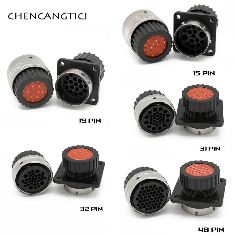 1 Set 15/19/31/32/48 Pin ITT Aviation Wiring Plug Auto Waterproof Connector Plastic Shell 192900-0425 192900-0581 With Terminal
1 Set 15/19/31/32/48 Pin ITT Aviation Wiring Plug Auto Waterproof Connector Plastic Shell 192900-0425 192900-0581 With Terminal