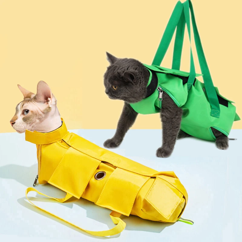 

Pet Carrier Sling Bag Multi-Function Dog Cat Grooming Restraint Fixed Bags Anti-scratch Bathing Washing Trimming Nail Pet Bag