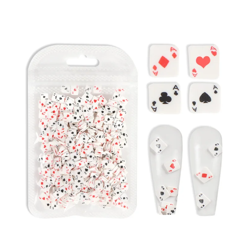 Simulation Playing Card Soft Ceramic Jewelry DIY Handmade Playing Card Soft Ceramic Nail Decorations For Nail Tip Beauty
Simulation Playing Card Soft Ceramic Jewelry DIY Handmade Playing Card Soft Ceramic Nail Decorations For Nail Tip Beauty