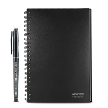 A6 size Smart Reusable Erasable Notebook Microwave Wave Cloud Erase Notepad Note Pad Lined With Pen save paper