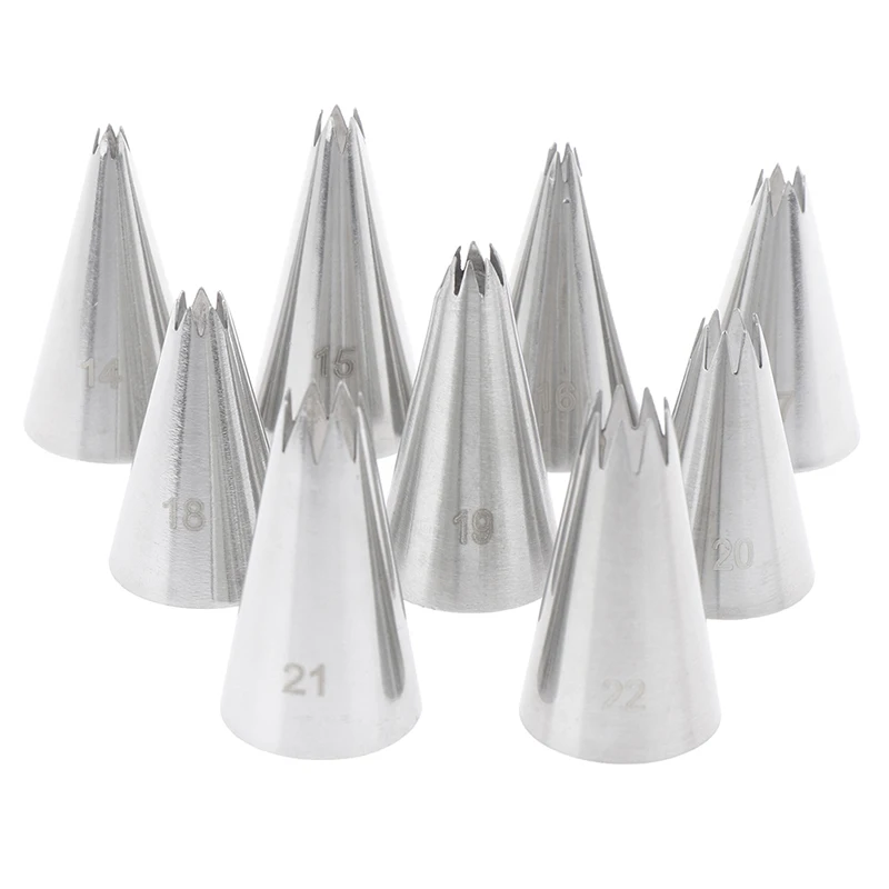 9 Pcs/set Open Star Shaped Buttercream Mount Cake Decorating Set Pastry Mounting Tools
9 Pcs/set Open Star Shaped Buttercream Mount Cake Decorating Set Pastry Mounting Tools