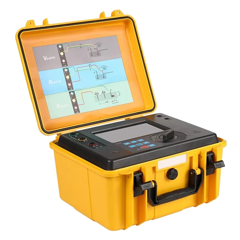Earth Resistance Tester Digital Ground Resistance Meter Three-Wire Two-Wire Grounding Resistance Measurement Instrument
Earth Resistance Tester Digital Ground Resistance Meter Three-Wire Two-Wire Grounding Resistance Measurement Instrument