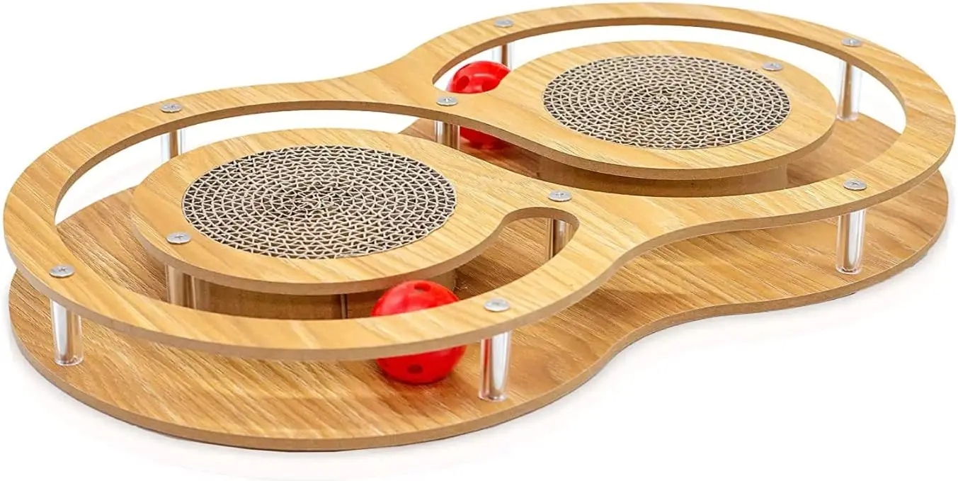 Pfotenolymp Juguete Interactivo Gato de Madera \u2013 Juguetes para Gatos de Cartón Corrugado \u2013 Rascador Gato Cartón \u20
Pfotenolymp Juguete Interactivo Gato de Madera \u2013 Juguetes para Gatos de Cartón Corrugado \u2013 Rascador Gato Cartón \u20
