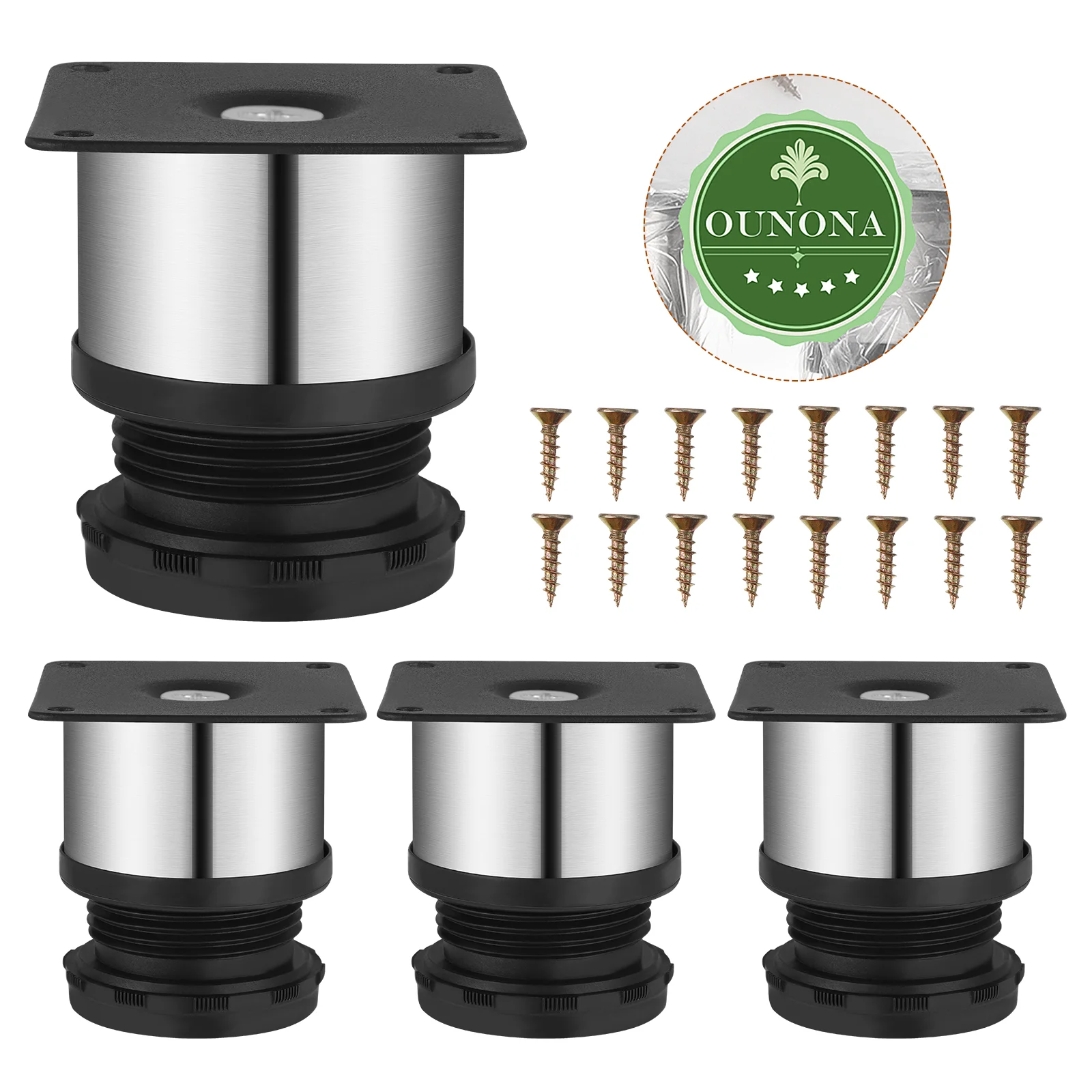 OUNONA 4pcs Adjustable Furniture Feet Heavy Duty Table Furniture Legs for Coffee Table Cabinet Office Desk
OUNONA 4pcs Adjustable Furniture Feet Heavy Duty Table Furniture Legs for Coffee Table Cabinet Office Desk