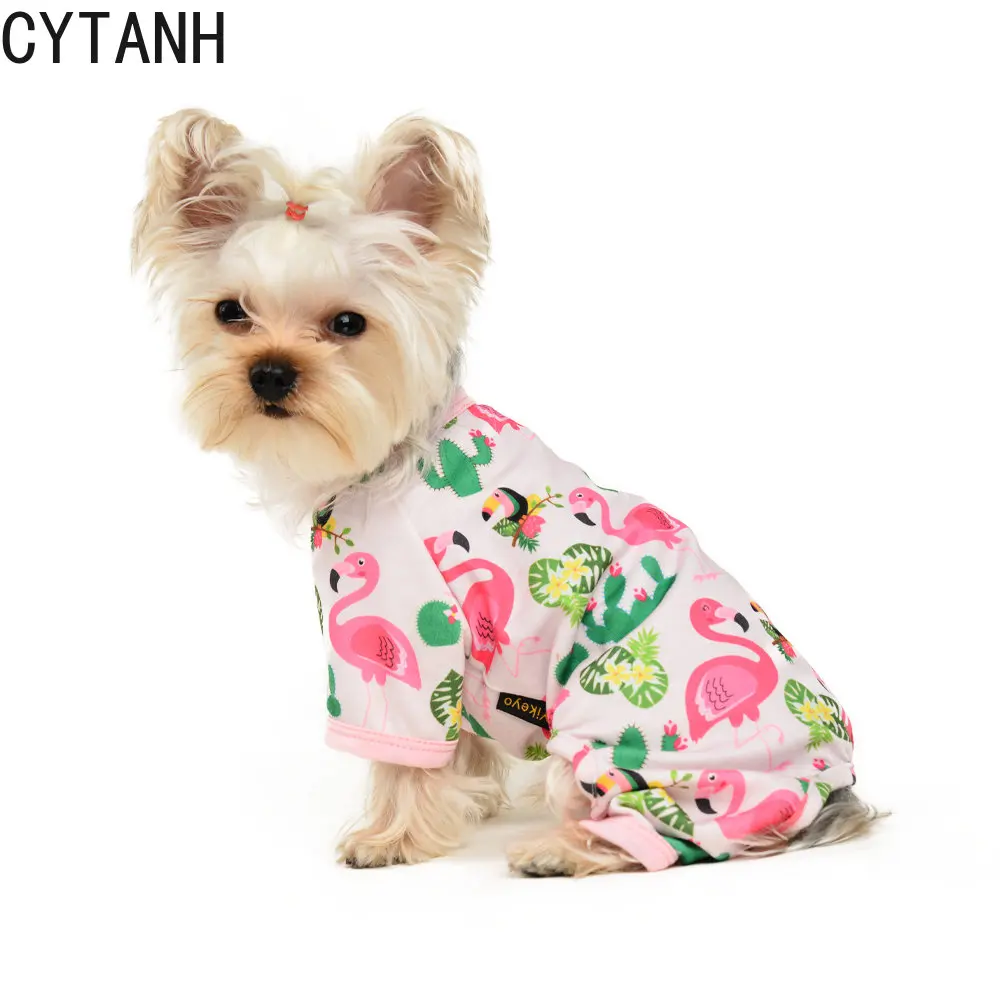 Dog Clothes Soft Breathable Spring Pet Live Flamingo Cuffs Restrained Cute Print Small Medium Large Pet Costume Dogs Rose
Dog Clothes Soft Breathable Spring Pet Live Flamingo Cuffs Restrained Cute Print Small Medium Large Pet Costume Dogs Rose