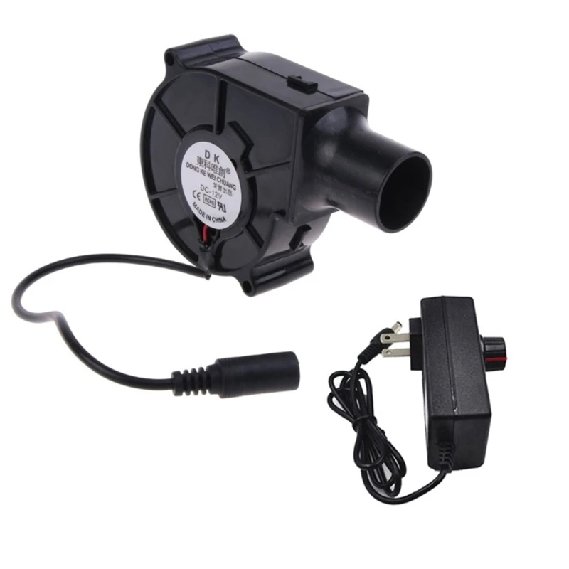 

Portable 12V Power BBQ Blower Wood Stove Speed-regulating Outdoor Mobile Portable Violent Speed Controllers BBQ Fan