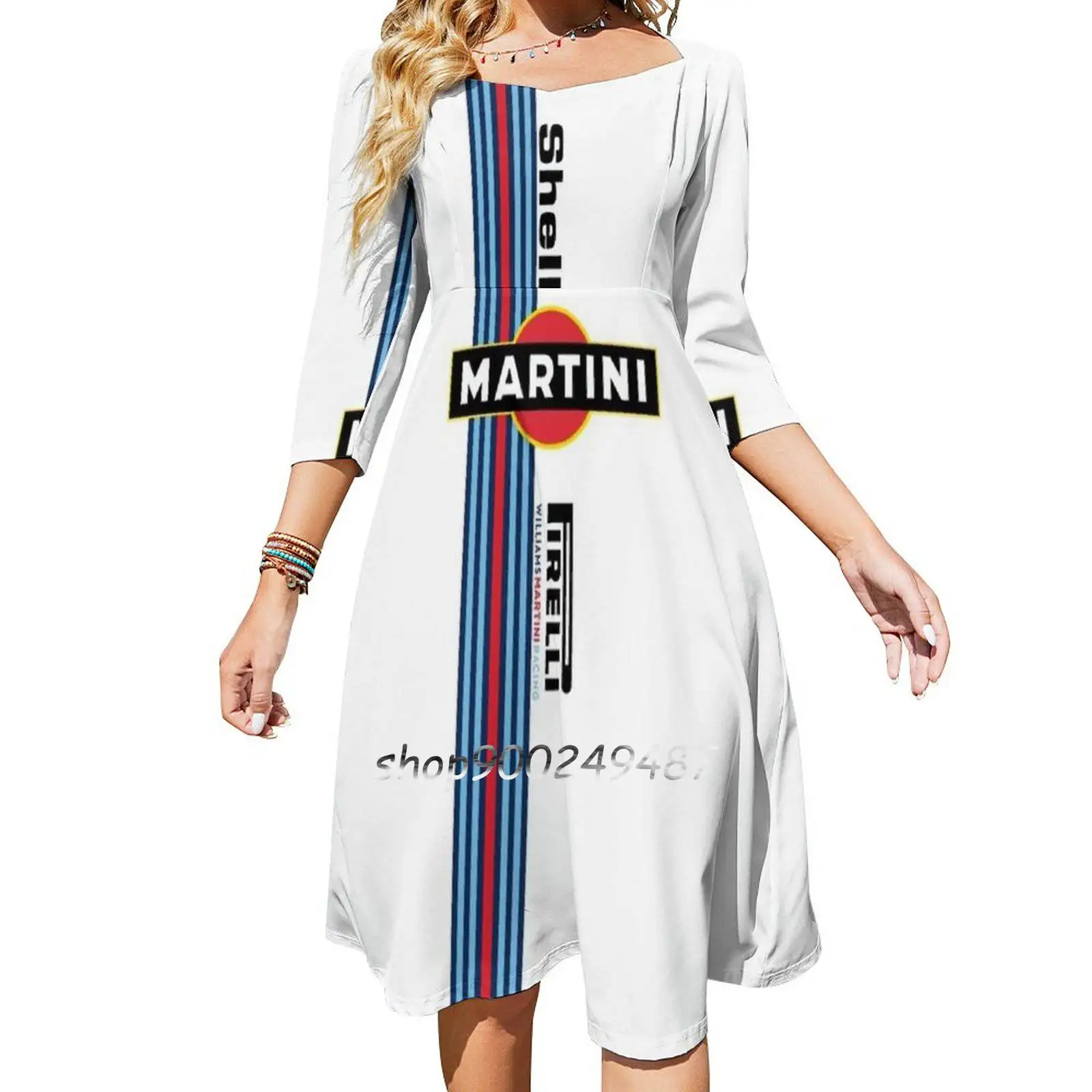 Martini Racing Sweetheart Knot Flared Dress Fashion Design Large Size Loose Dress Racing Cars Motorbike Martini Logo
Martini Racing Sweetheart Knot Flared Dress Fashion Design Large Size Loose Dress Racing Cars Motorbike Martini Logo