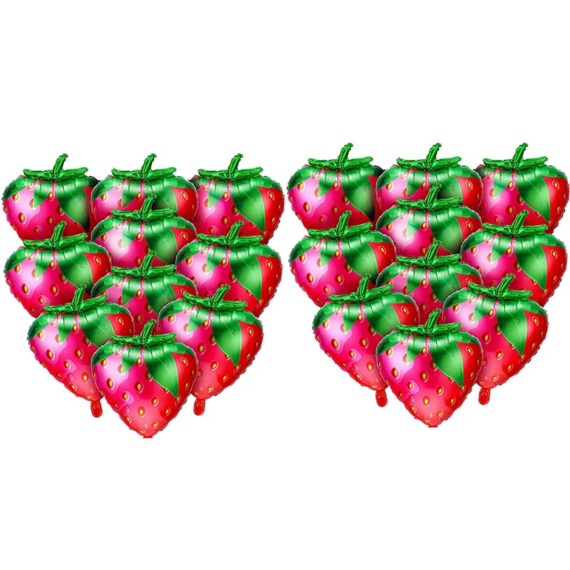 20Pcs Strawberry Balloons Sweet Strawberry Foil Mylar Balloons For Girls Strawberry Themed Birthday Party Decorations
20Pcs Strawberry Balloons Sweet Strawberry Foil Mylar Balloons For Girls Strawberry Themed Birthday Party Decorations
