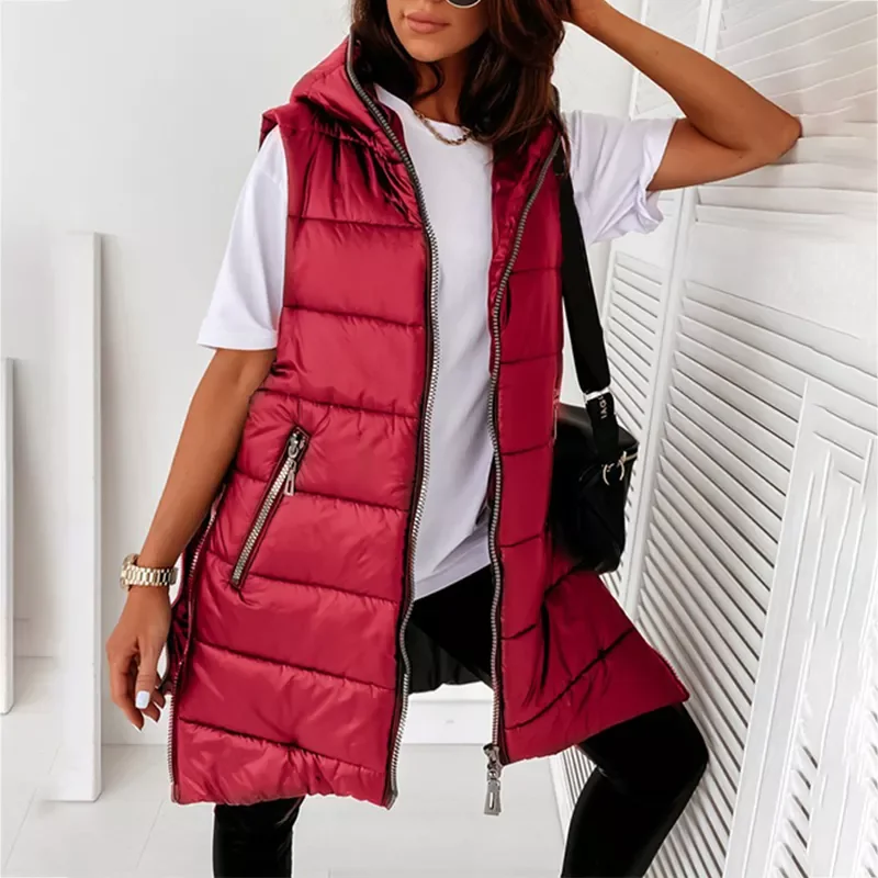 2023New Winter sleeveless Zipper Jacket Woman Outwear Coat Hooded Jackets Female Fashion Spring Autumn Length Lightweight Clothi
2023New Winter sleeveless Zipper Jacket Woman Outwear Coat Hooded Jackets Female Fashion Spring Autumn Length Lightweight Clothi