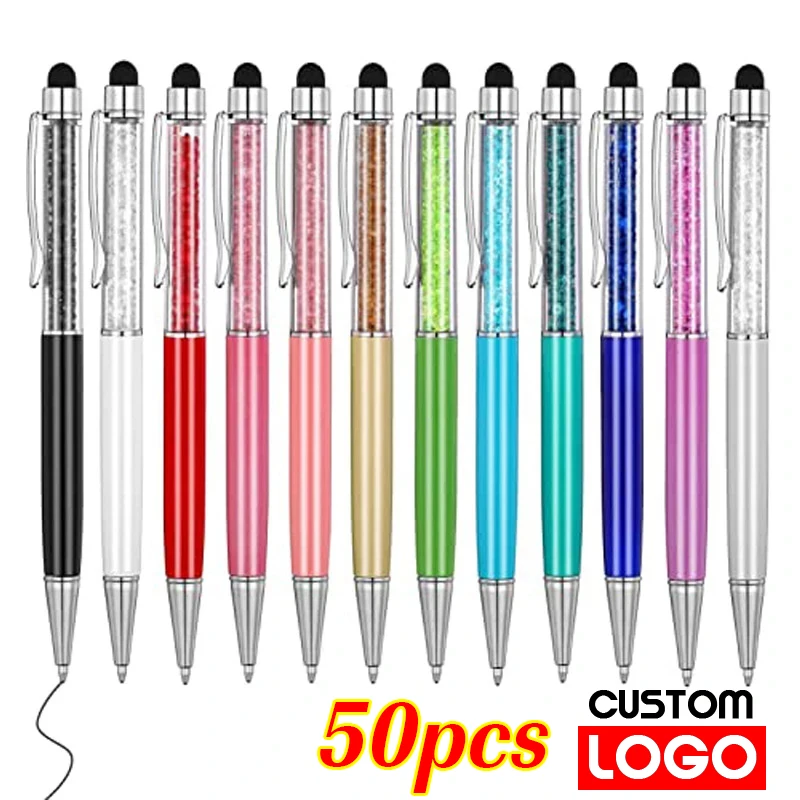 50pcs/Lot Crystal Metal Ballpoint Pen Fashion Creative Stylus Touch for Free Custom Logo Writing Stationery Office School Gift
50pcs/Lot Crystal Metal Ballpoint Pen Fashion Creative Stylus Touch for Free Custom Logo Writing Stationery Office School Gift