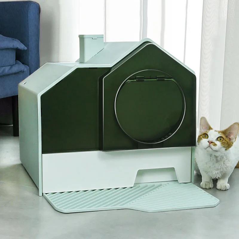 Large Travel Litter Box Toilet Training Kit Modern Indoor Discreet Cat Litter Box House Accessories Transportin Gato Cat Toilet
Large Travel Litter Box Toilet Training Kit Modern Indoor Discreet Cat Litter Box House Accessories Transportin Gato Cat Toilet