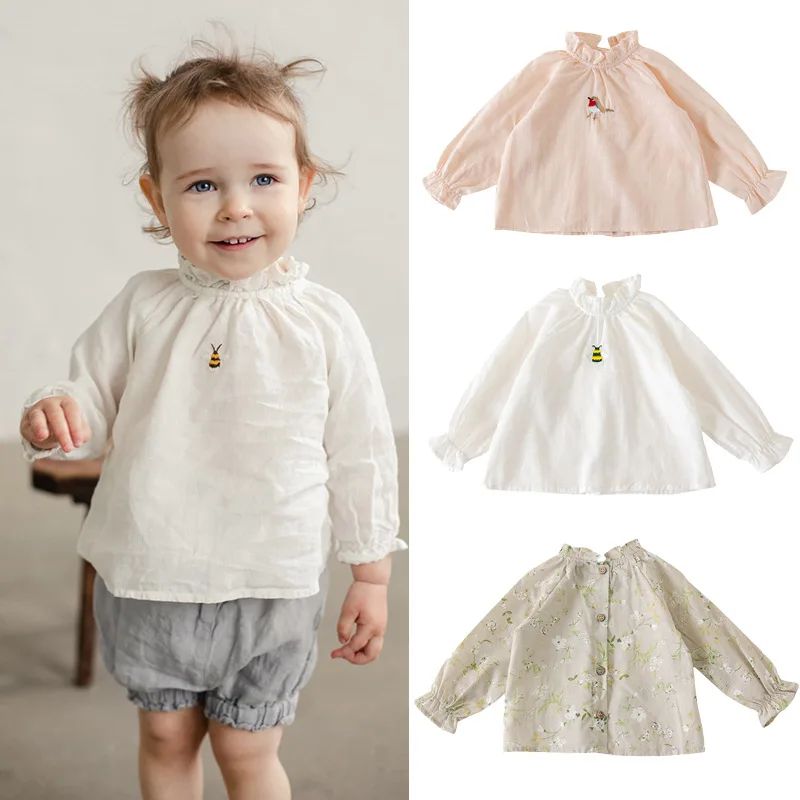 Clibeso Baby Girls Shirts and Blouses for Autumn Korean Children's Clothing 2023 Embroidery Top Clothes for Kids Toddler Outfit
Clibeso Baby Girls Shirts and Blouses for Autumn Korean Children's Clothing 2023 Embroidery Top Clothes for Kids Toddler Outfit