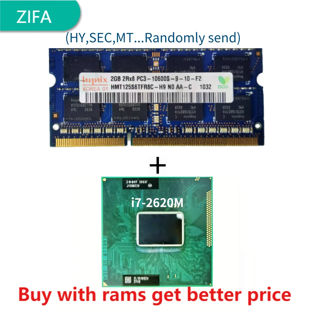 DDR3 2G 1333Mhz with i7-2620M i7 2620M SR03F 2.7 GHz Dual-Core Quad-Thread CPU Processor 4M 35W Socket G2 / rPGA988B
DDR3 2G 1333Mhz with i7-2620M i7 2620M SR03F 2.7 GHz Dual-Core Quad-Thread CPU Processor 4M 35W Socket G2 / rPGA988B