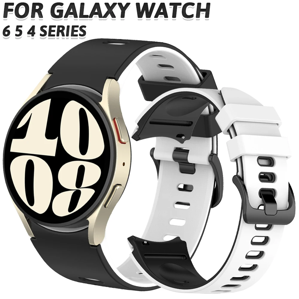 Silicone Strap for Samsung Galaxy Watch 4/6 Classic 42mm 43mm 46mm 47mm Band Bracelet for Galaxy Watch 4/5/6 40mm 44mm 5Pro 45mm
Silicone Strap for Samsung Galaxy Watch 4/6 Classic 42mm 43mm 46mm 47mm Band Bracelet for Galaxy Watch 4/5/6 40mm 44mm 5Pro 45mm