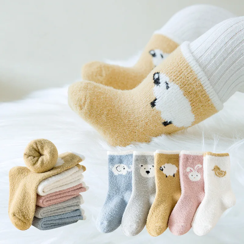 1 Pair Warm Newborn Baby Sock Lovely Cartoon Animal Calf Sock for Toddler Boy Girl Autumn Winter Thicken Plush Sleeping Sock
1 Pair Warm Newborn Baby Sock Lovely Cartoon Animal Calf Sock for Toddler Boy Girl Autumn Winter Thicken Plush Sleeping Sock