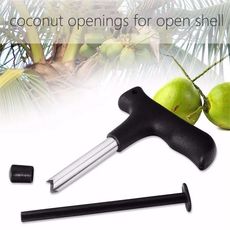 The Coconut Opener Tool 1Pcs Black Coco Water Punch Tap Drill Straw Open Hole Cut Gift Fruit Openers Tools Kitchen Gadgets
The Coconut Opener Tool 1Pcs Black Coco Water Punch Tap Drill Straw Open Hole Cut Gift Fruit Openers Tools Kitchen Gadgets