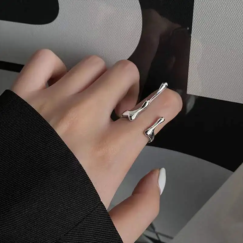 Punk Irregular Liquid Lava Open Ring Women Vintage Silver Color Metal Ring Cuff Hip Hop Personality Simple Fidget Ring Jewelry
Punk Irregular Liquid Lava Open Ring Women Vintage Silver Color Metal Ring Cuff Hip Hop Personality Simple Fidget Ring Jewelry
