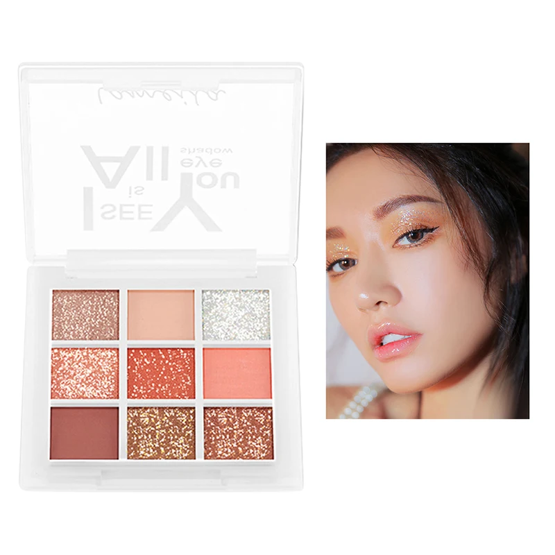 1Pcs Shiny Eyeshadow Palette Flash Powder Pearlescent Waterproof Beautiful Delicate Not Heavy Eye Modification Nine-Color
1Pcs Shiny Eyeshadow Palette Flash Powder Pearlescent Waterproof Beautiful Delicate Not Heavy Eye Modification Nine-Color