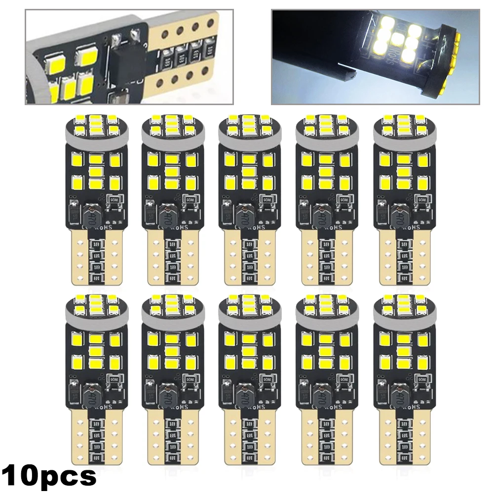 10X Белый T10 2016 21SMD декодирование Автомобильный светодиодный широкоугольный светильник 194 подсветильник номерного знака Освещение для салон...
10X Белый T10 2016 21SMD декодирование Автомобильный светодиодный широкоугольный светильник 194 подсветильник номерного знака Освещение для салон...