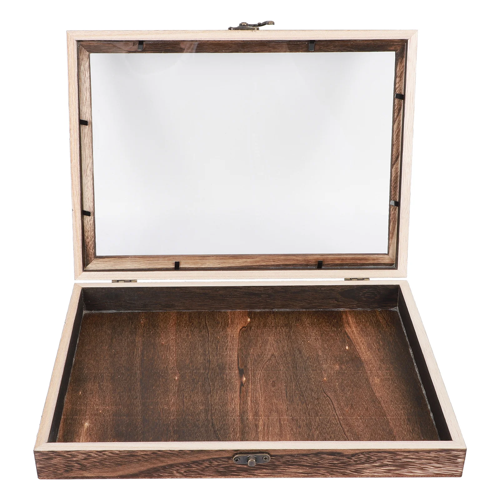 Display Case Boxtop Jewelry Specimen Collectionleatherette Lid Metal Clasp Wooden Tempered W Large Practical Insect Preserved
Display Case Boxtop Jewelry Specimen Collectionleatherette Lid Metal Clasp Wooden Tempered W Large Practical Insect Preserved