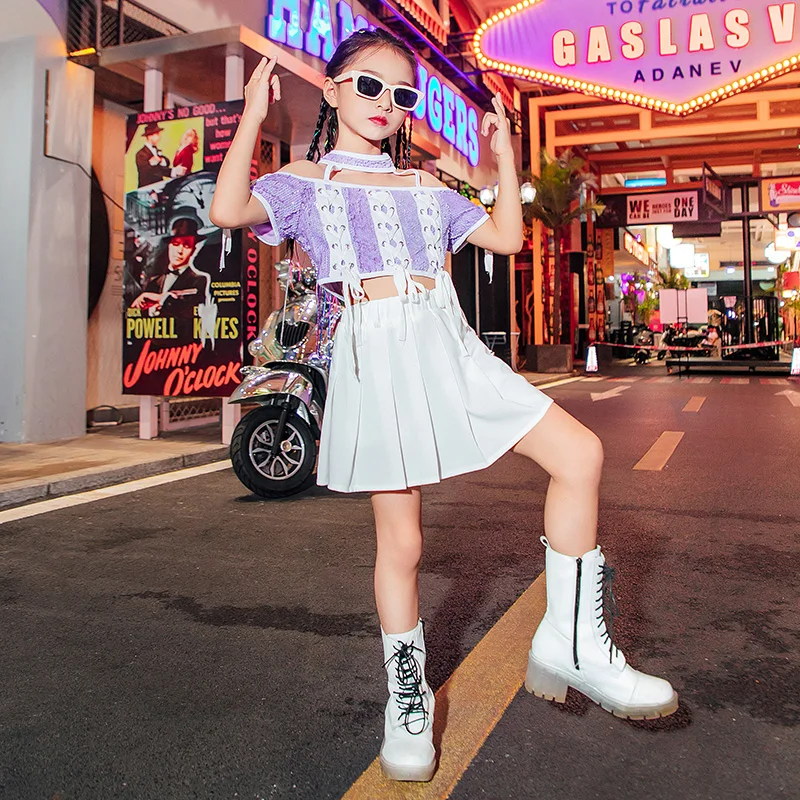 Children's Jazz Dance Costume Set Cool Fashion Costume for Summer Girls' Children's Wear Fashion Dance Costume for Fried Street.
Children's Jazz Dance Costume Set Cool Fashion Costume for Summer Girls' Children's Wear Fashion Dance Costume for Fried Street.