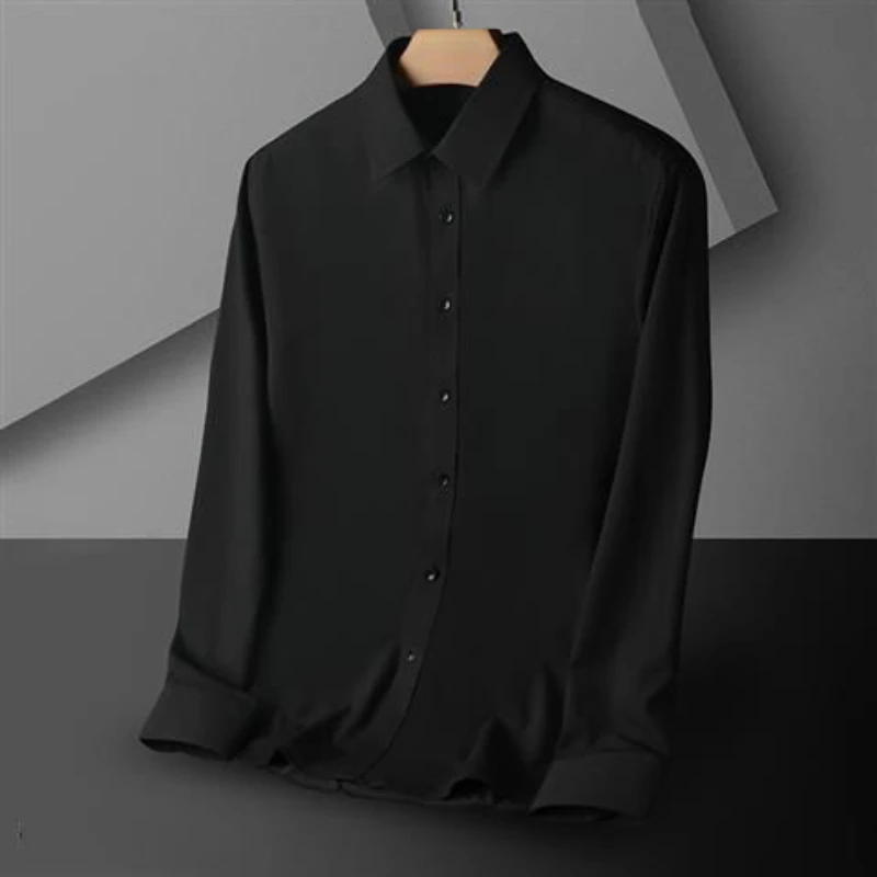 Summer Shirt Men's Long Sleeved White Shirt Trend Korean Version Versatile Slim Business Work Clothes Thin Short Sleeved Top
Summer Shirt Men's Long Sleeved White Shirt Trend Korean Version Versatile Slim Business Work Clothes Thin Short Sleeved Top